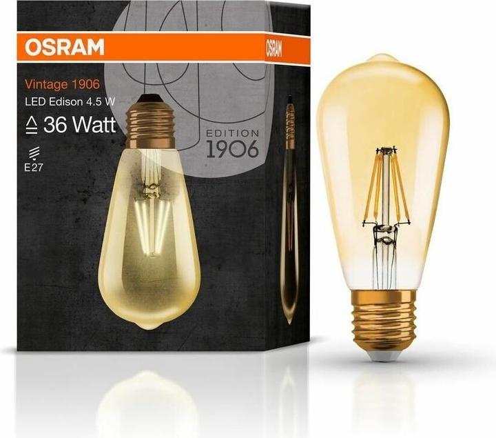 Produktbild Osram Vintage 1906 Led Edison (E27, 4 W, 420 lm, 1 x, F)