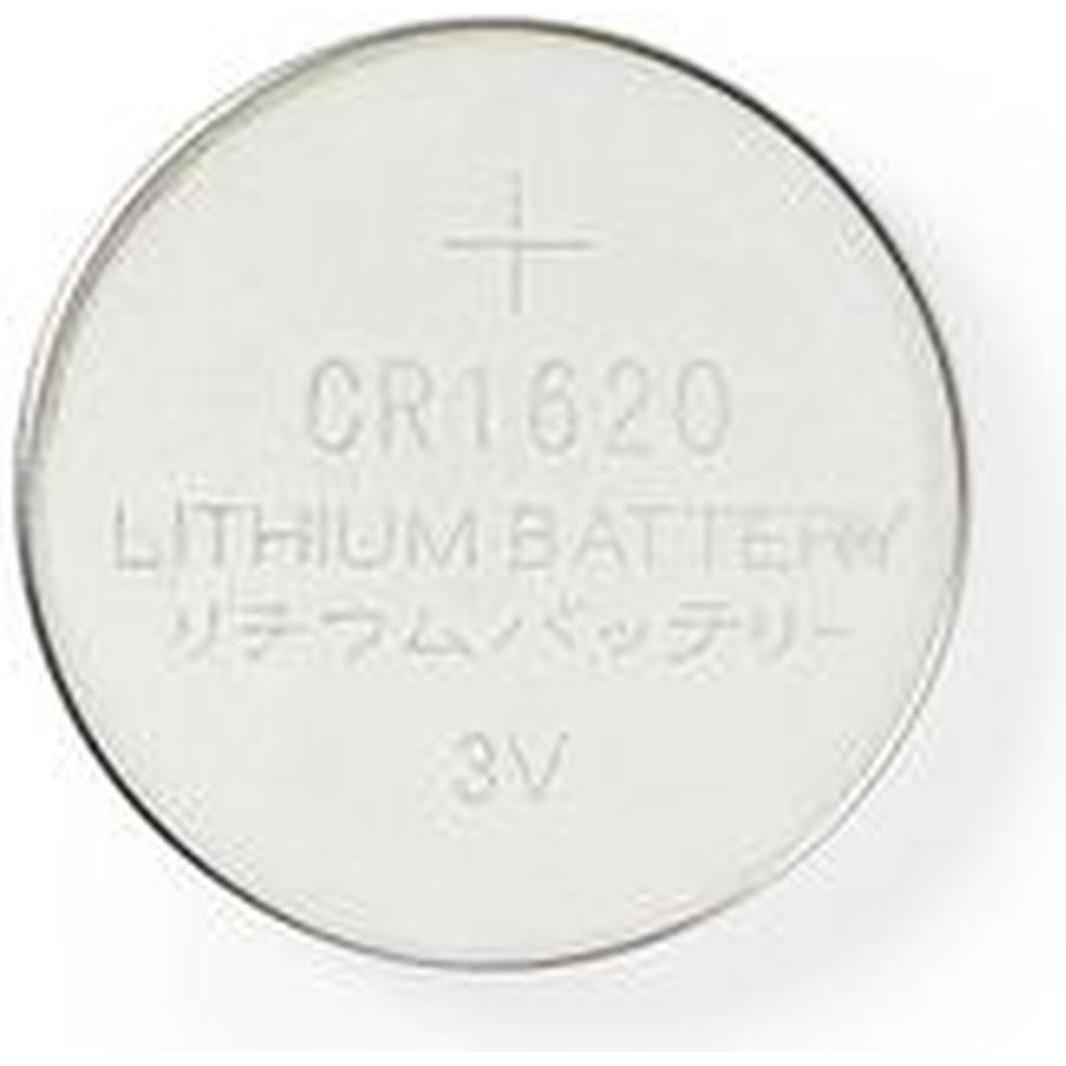 Nedis Pila a bottone al litio CR1 620, 3 V, 5 pezzi (5 pz., CR1620), Batterie + pile