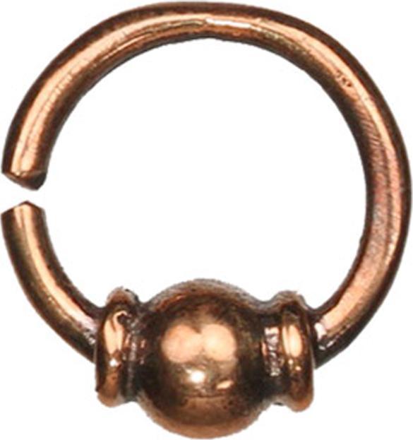 Image du produit Star Piercing Micro Piercing Ring rosegold mit Kugel (sans laiton, Bronze)