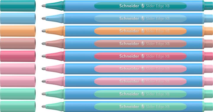 Actual product image Schneider 10 ballpoint pens Slider Edge XB blue writing colour assorted (Multicoloured, 10 x)