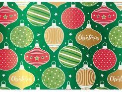 Actual product image Susy Card Christmas gift wrapping paper "Christmas decoration" metallised paper 72 gsm, dimensions: (W)700 x