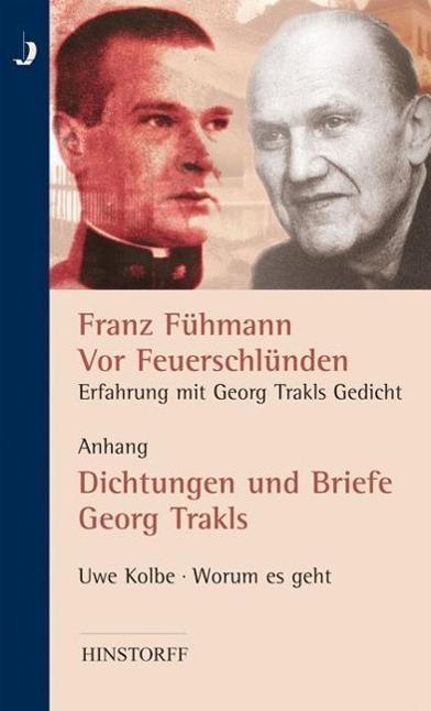 Produktbild Vor Feuerschlünden - Erfahrung mit Georg Trakls Gedicht (Deutsch, Franz Kolbe Fühmann, 2000)
