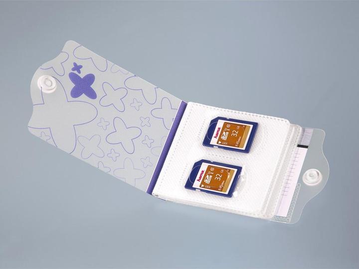 Actual product image Hama Memory Card Sleeve for SD Cards, Blue (Memory card cover)