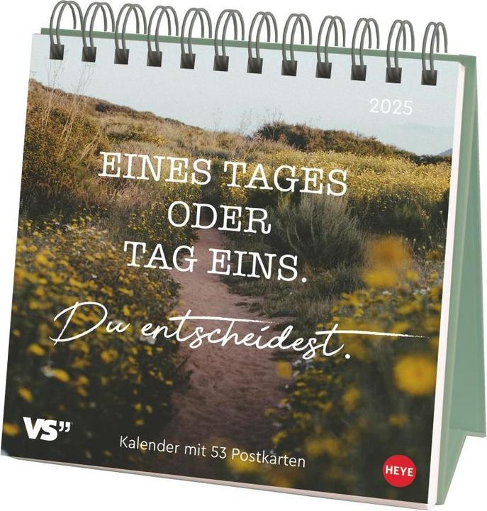 Heye Visual Statements Premium-Postkartenkalender 2025 (16.5 x 17.7 cm, Deutsch)