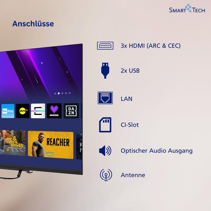 Image du produit Smart Tech Smart TV 40 pouces Full (40", LED, Full HD)