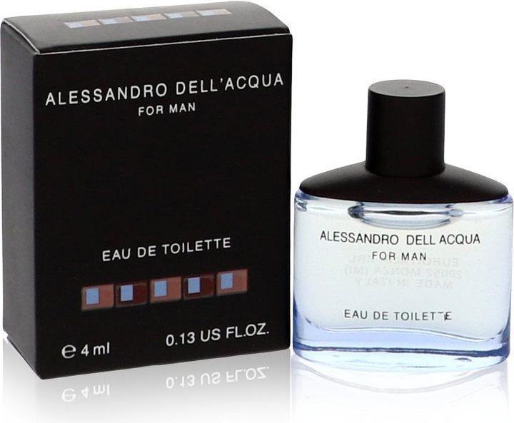 Actual product image Alessandro Dell Acqua by Mini EDT Spray 4 ml (Eau de toilette, 4 ml)