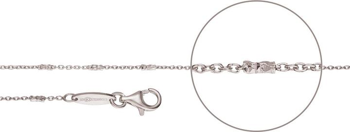 Immagine prodotto Der Kettenmacher Catena ad ancora in argento con diamanti da 1,5 mm 38-40 cm (Argento 925, 38 - 40 cm)