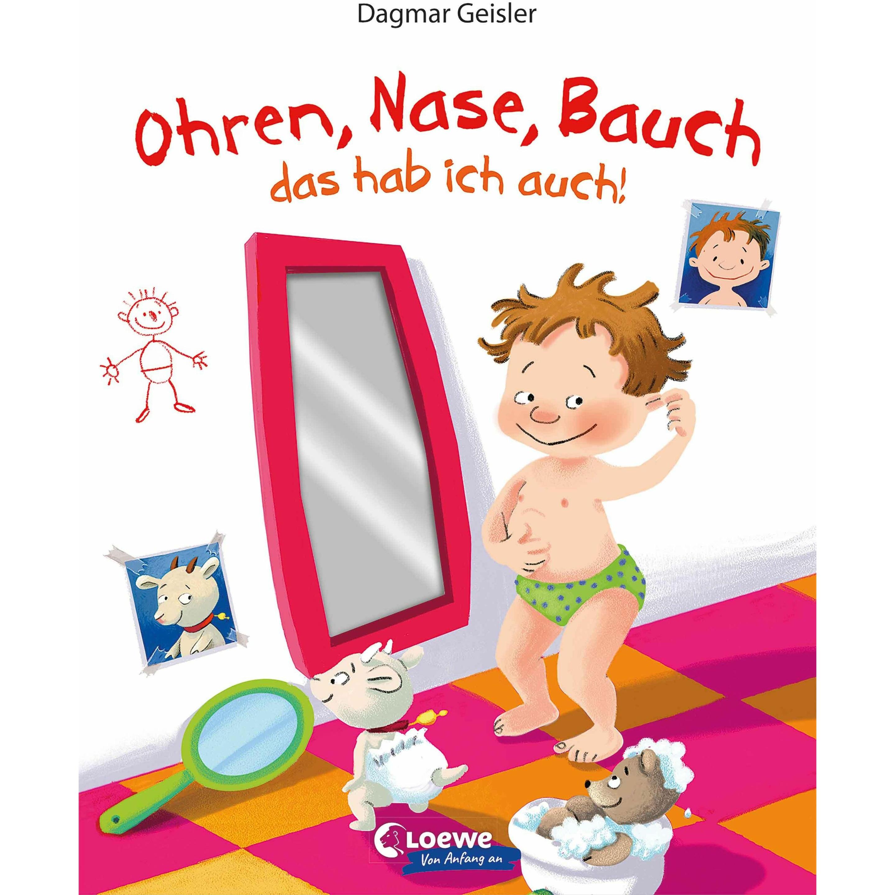 Loewe, Libro bebè, Ohren, Nase, Bauch - das hab ich auch! (Tedesco)