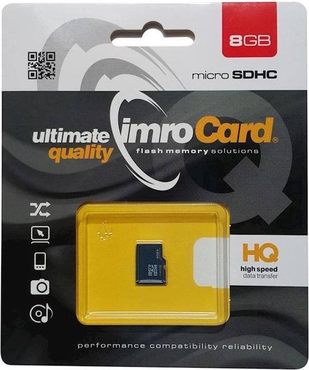 Immagine prodotto IMRO MicroSDHC/8G 8 GB UHS-I Classe 10 (8 GB, microSDHC, U1, UHS-I)