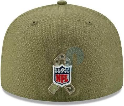 Produktbild New Era NFL - New England Patriots - On Field Salute to Service 59Fifty Cap Oliv 7.125 (56)