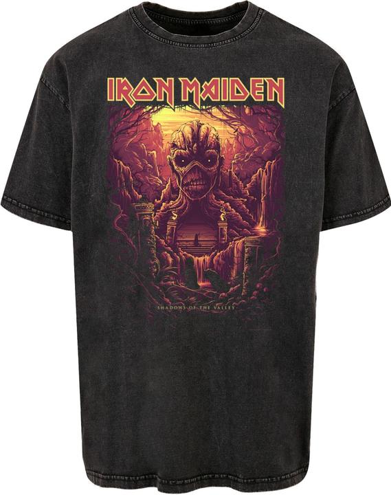 Produktbild Merchcode Iron Maiden - Mummy Acid Washed Heavy Oversized Tee - 114469 (S)