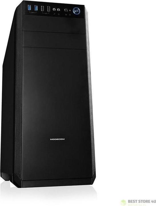 Actual product image Modecom Oberon Pro Midi Tower Black - Midi/Minitower (ATX, mATX, Mini-ITX)
