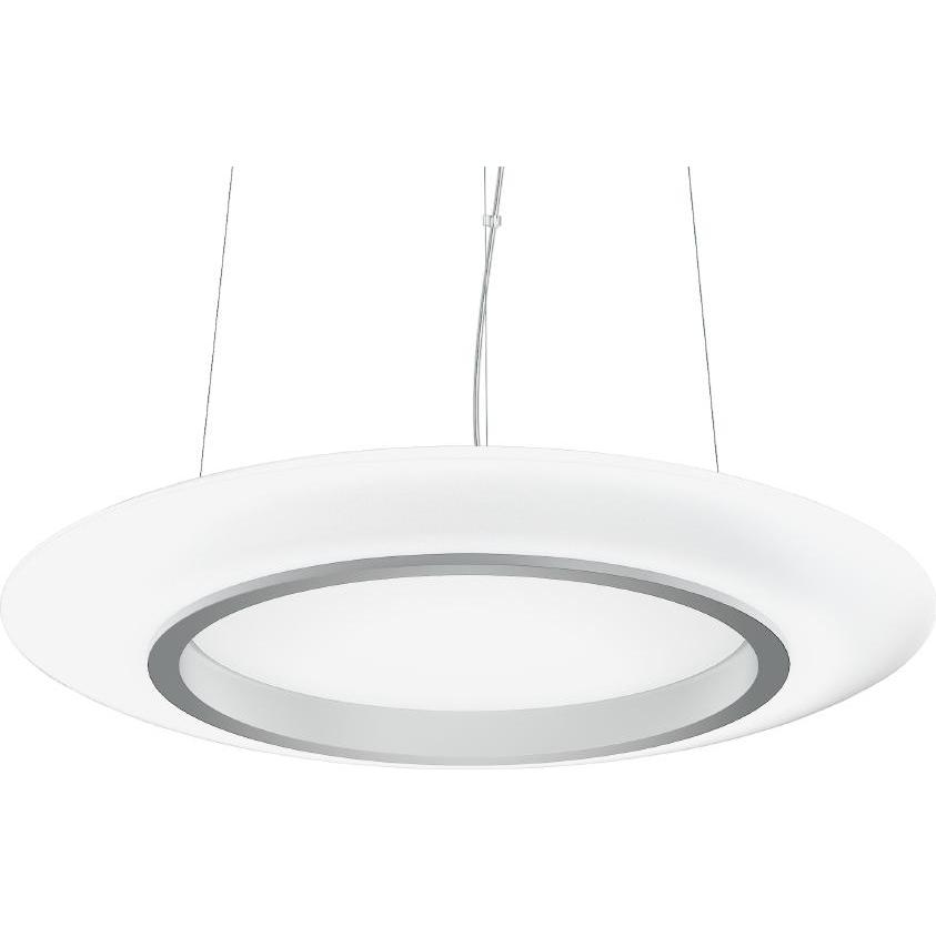 RZB, Pendelleuchte, Ring of Fire, 63 W, 5550 lm, 840, aluminium, DALI Pendelleuchten, D 690 H 81, 114°, Glas opal 31 (59...