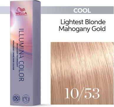 Produktbild Wella Illumina Color Atb 10/53 - 60 Ml (10, 53 Hell-Lichtblond Mahagoni-Gold)