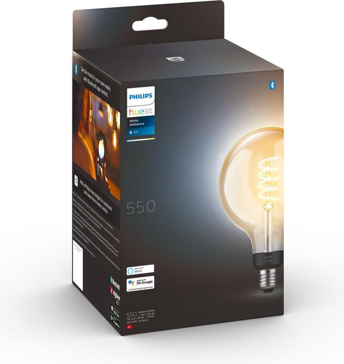 Produktbild Philips Hue Philips E27 Einzelpack Giant Globe (E27, 7 W, 550 lm, 1 x, G)