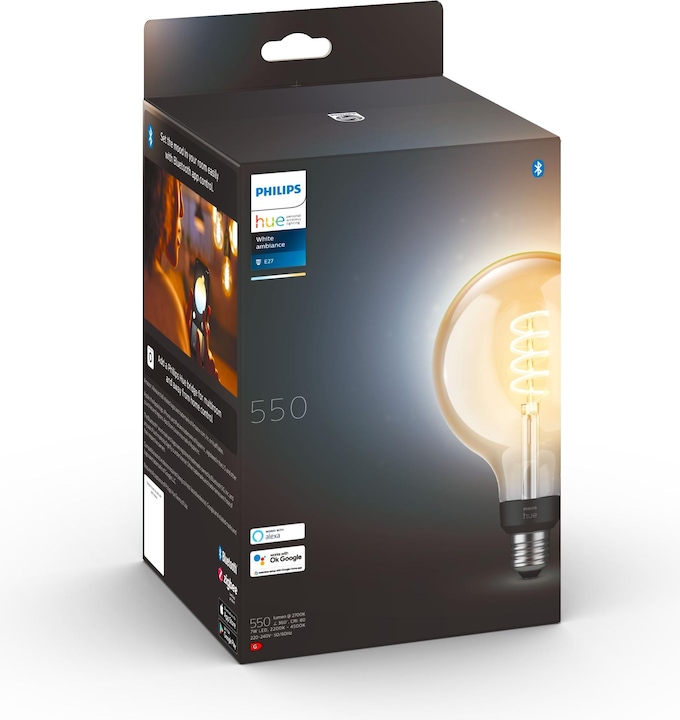 Actual product image Philips Hue Philips E27 single pack Giant Globe (E27, 7 W, 550 lm, 1 x, G)