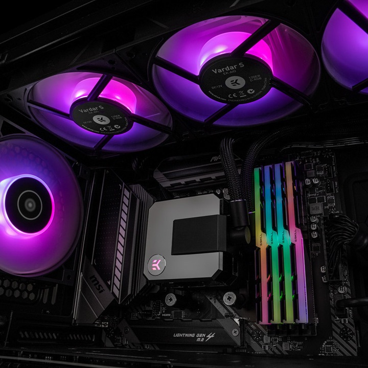Actual product image EKWB EK-AIO Elite 360 D-RGB complete water cooling system