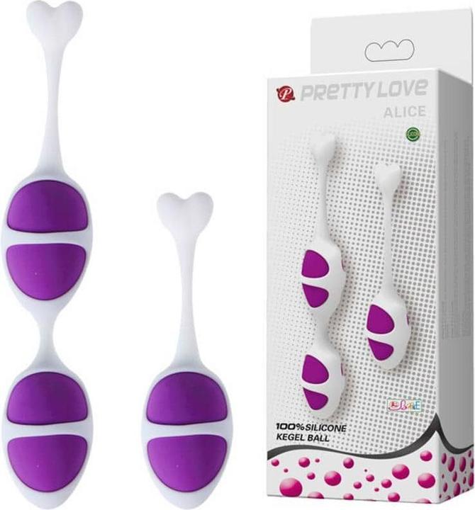 Produktbild Pretty Love Hübsche Liebe Oval geformte Kegelkugeln Lila