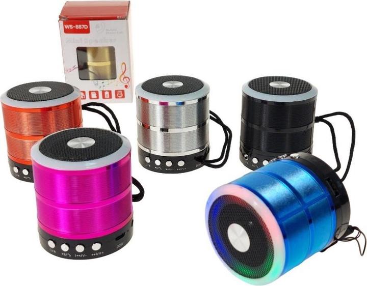 Adar Runder Bluetooth-Lautsprecher, USB-MIX-Kabel (Batteria ricaricabile)