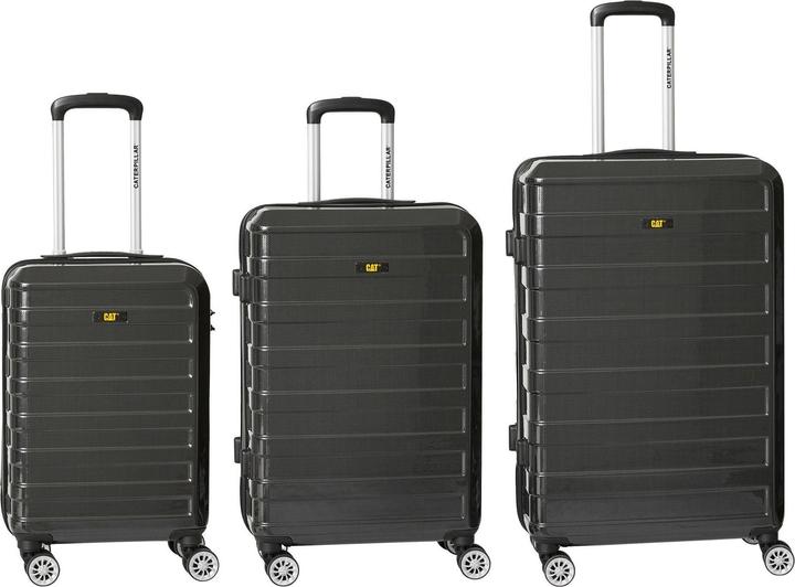 BBM CAT - Carbon 4 Trolley Set - 3 pcs - Black (84499-01)
