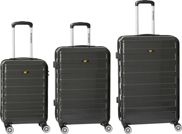 Produktbild BBM CAT - Carbon 4 Trolley Set - 3 pcs - Black (84499-01)
