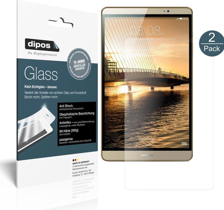 Image du produit Dipos Film de Protection d’écran Anti-Shock (2 pièce(s), Huawei MediaPad M2 8.0)