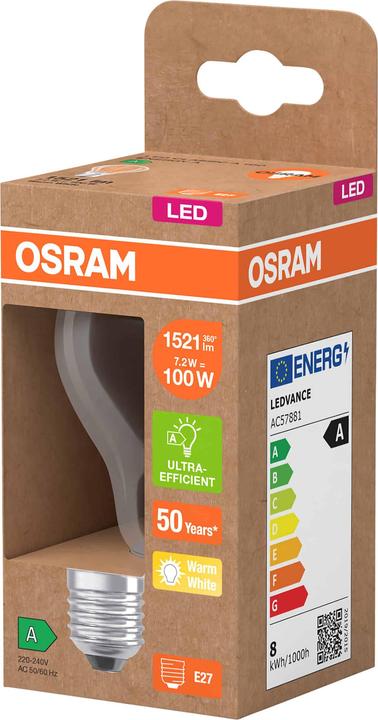 Produktbild Steffen Osram LED Classic A E27 240V 7.2W 1521lm WW (E27, 1521 lm, 1 x)