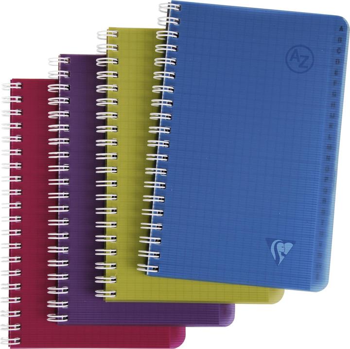 Immagine prodotto Clairefontaine LINICOLOR INTENSIVE - libretto a spirale con indice A-Z (Speciale, Quadretti, Copertina rigida)