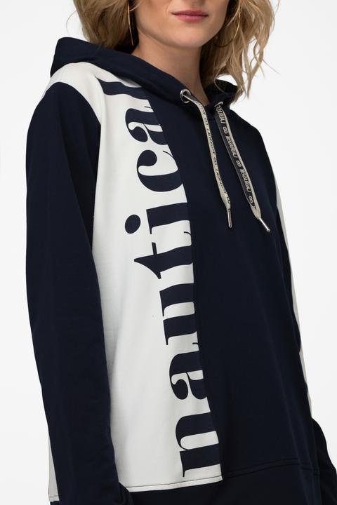 Produktbild Laurasøn Hoodie, Sweater, Colorblocking, Statement Print, Kapuze (S)