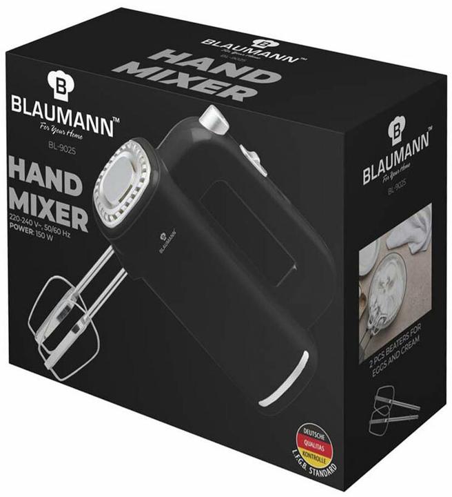 Immagine prodotto Blaumann Handmixer Black Silver Collection (150 W)