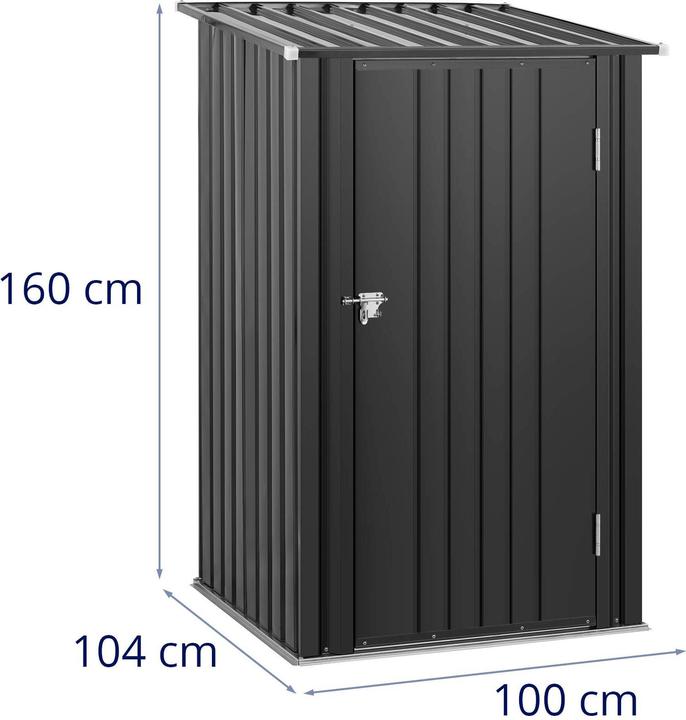 Image du produit Uniprodo Geräteschuppen Gartenschrank Gartenschuppen verzinkter Stahl verschliessbar