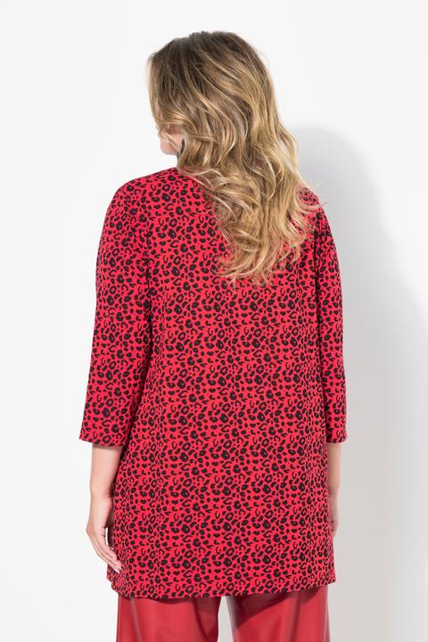 Produktbild Miamoda Longshirt, Leomuster, Glitzer-Statement, 3/4-Ärmel (44)