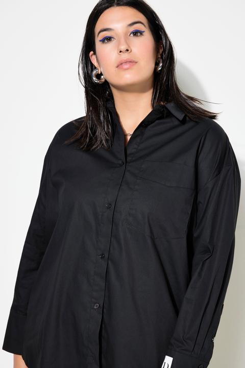 Actual product image Studio Untold Logo Cuff Oversized Button Down Blouse (54)