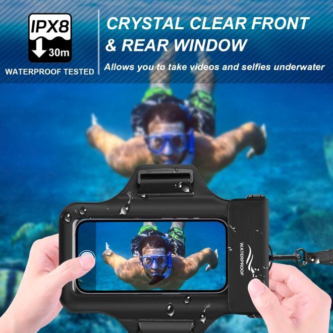 Image du produit Mu Sport 2in1 Wasserdichte Umhängetasche & Sport Armband für Smartphone bis 7"