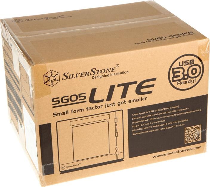 Actual product image Silverstone SST-SG05BB-Lite (Mini-ITX, Mini-DTX)