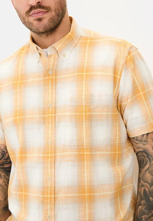 Image du produit Camel Active Kariertes Kurzarmhemd aus reiner Baumwolle (3XL)