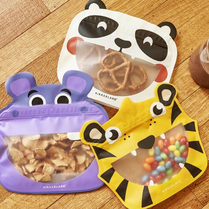 Produktbild Kikkerland Panda Zipper Bag (3 x)