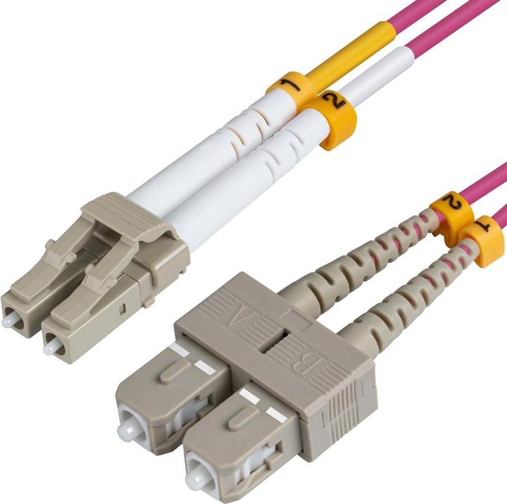 MicroConnect LC/UPC-SC/UPC 0.5m OM4 (CAT6, 0.50 m)