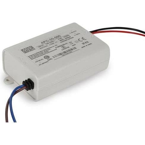 MeanWell, Zubehör Beleuchtung, LED-TREIBER - KONSTANTSTROM - 1 AUSGANG - 350 mA - 25 W