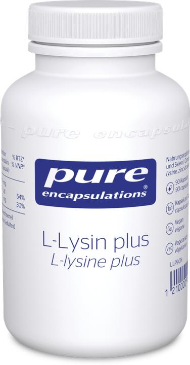 Actual product image Pure encapsulations L-Lysin Plus (90 Piece, Capsules, 98 g)