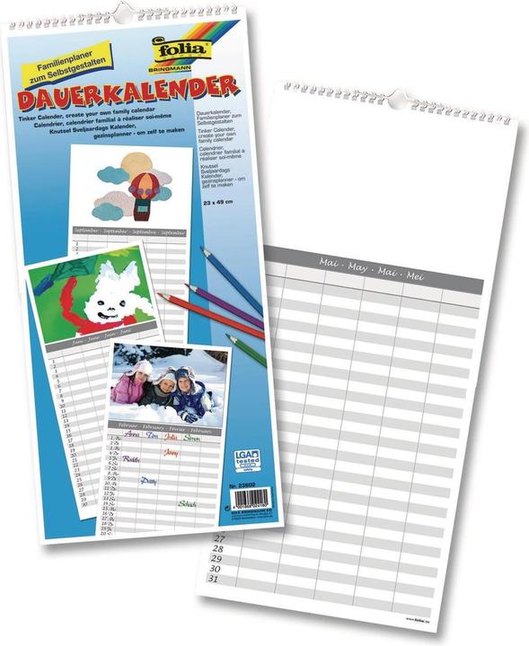 Folia Permanente kalender familieplanner (Speciaal, Duits)
