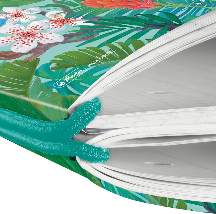 Produktbild Herlitz Ladylike Jungle Notizbuch A4 80 Blätter Grün (A4, Liniert, Weicher Einband)