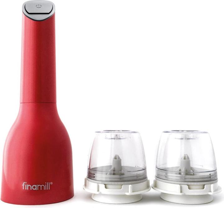 FinaMill One sangria mit zwei FinaPod Pro Plus Batteriebetrieben (Salz)