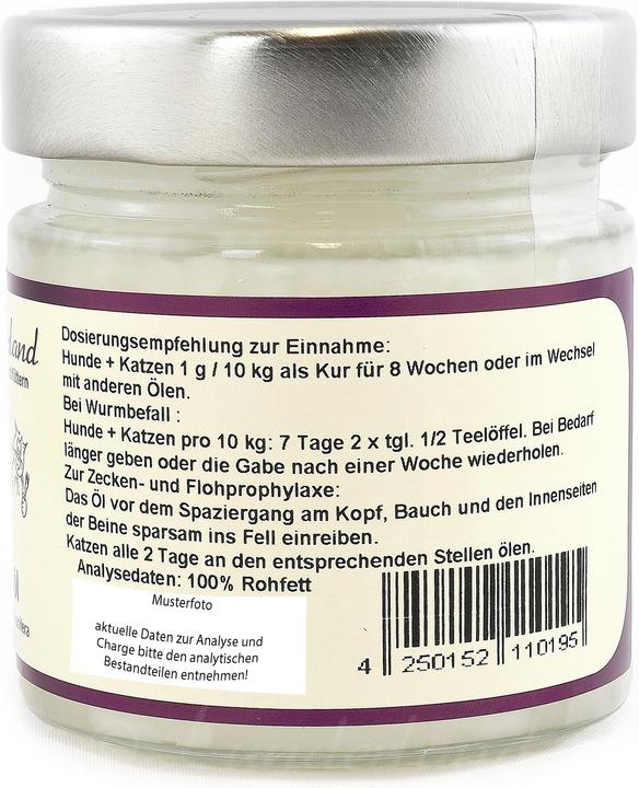 Lunderland Bio Kokosöl zur Fellpflege 200 ml (Adult, 1 Stk., 360 g)
