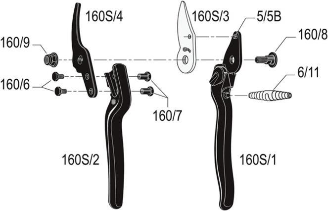 Actual product image Felco 160S/3 Replacement blade for 160S