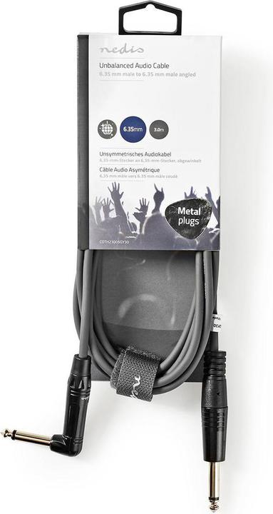 Produktbild Nedis Kompensiertes Audiokabel 6.35 mm Stecker - 6.35 mm (3 m)