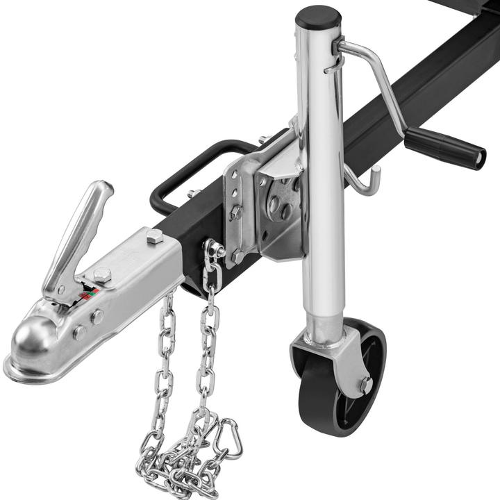 Produktbild Hillvert Gartenhäcksler Häcksler Schredder Holzhäcksler Benzin 15 PS Anhänger Ø 120 mm