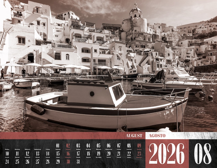 Produktbild La Dolce Vita - Italienische Lebensart Kalender 2026 (54 x 42 cm, Harter Einband, Italienisch, Deutsch)