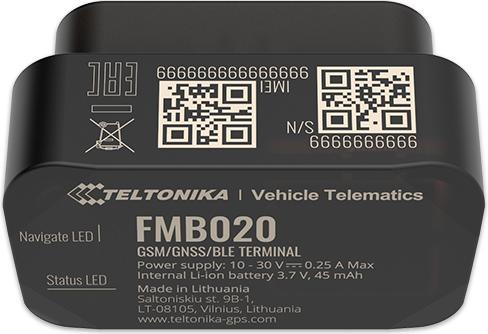 Image du produit Teltonika FMB020 GPS tracker Car Black