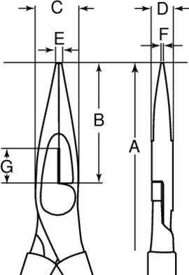 Productafbeelding Bahco ERGO rondbek tang met geïsoleerde tweecomponenten handgrepen, gefosfateerd (200 mm)